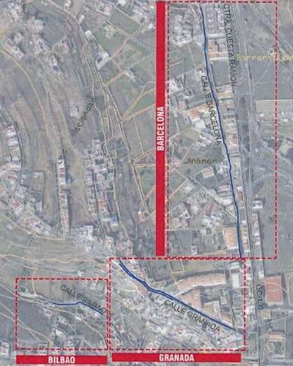 Plano de las zonas afectadas por las obras (Foto TA)